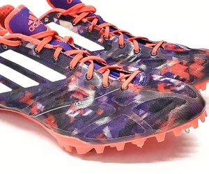 CLEAN Adidas Adizero Prime Finesse Track Spikes Purple Sprint Mens B40324 Sz 7.5